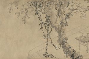 古贤诗意图卷(明 金琮 书 杜堇画)